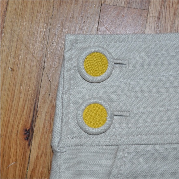 J. Crew 2 Linen Schoolgirl Skirt Button Waist - Picture 4 of 7